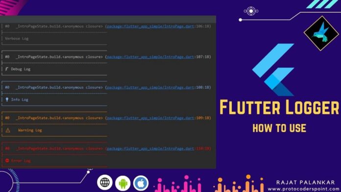 how to log in flutter