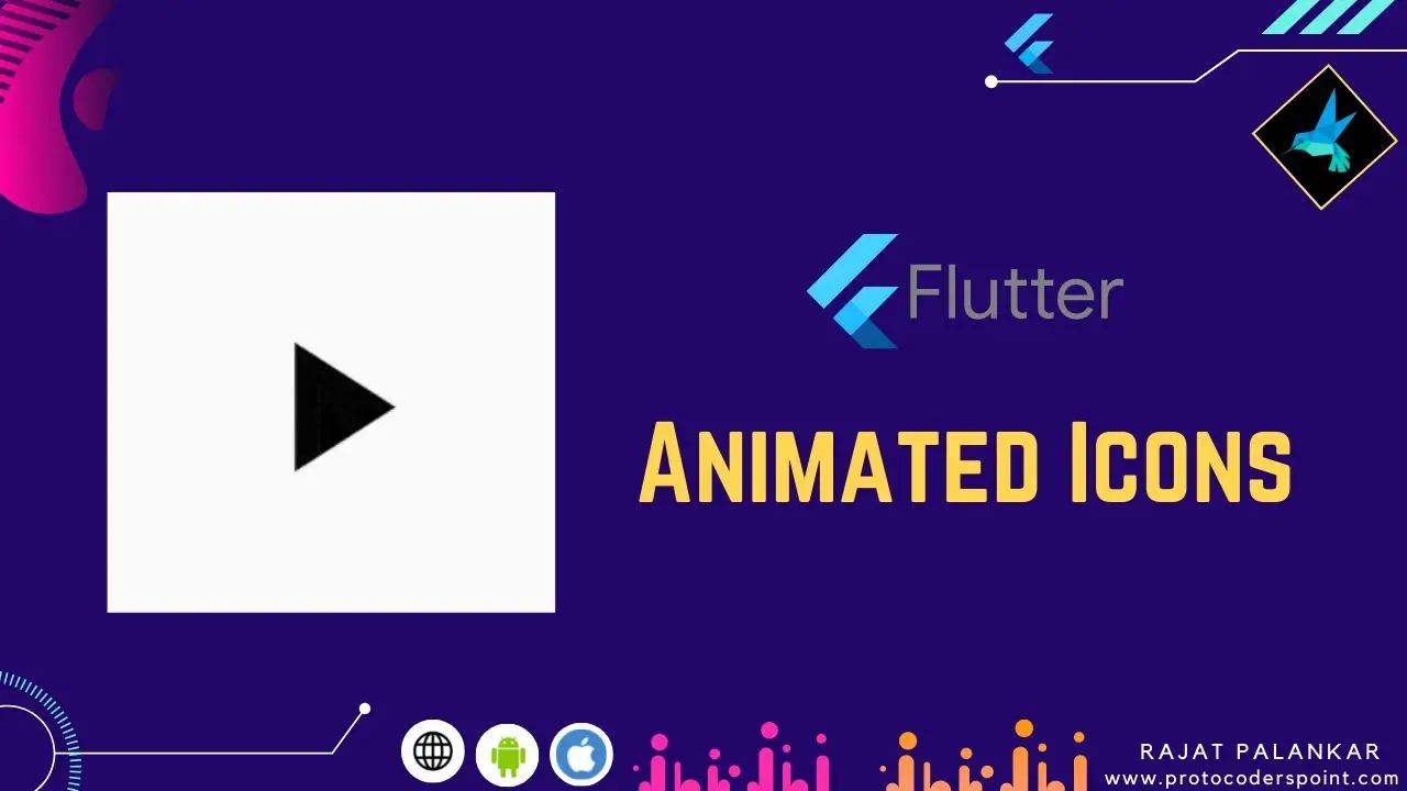 How to animate icons - animated icons in a flutter