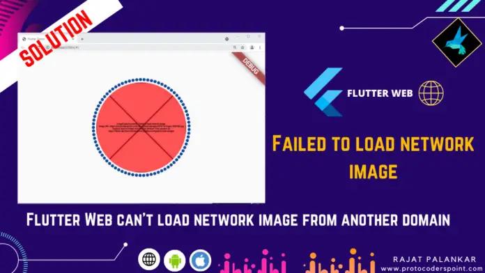 Failed to Load Network image flutter web