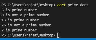dart program check prime number