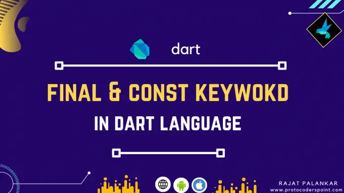 final and const keyword in dart