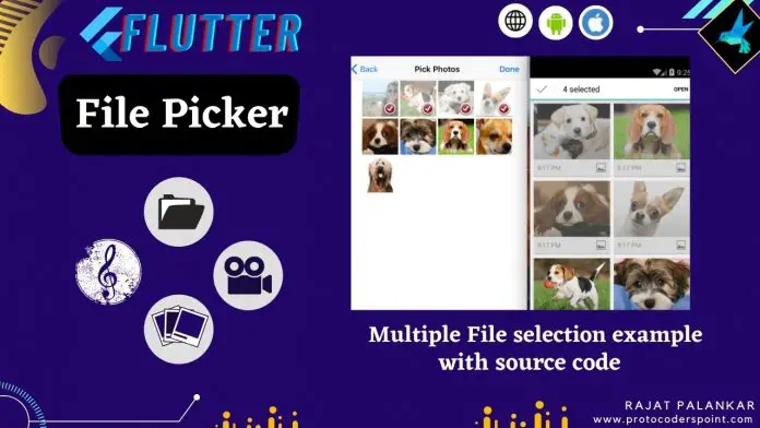 flutter file picker example - pick multiple files
