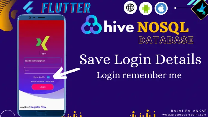 save login details remember me in flutter
