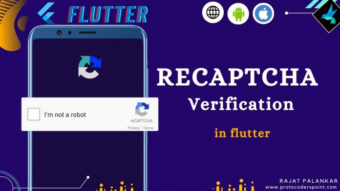 flutter recaptcha verification in flutter