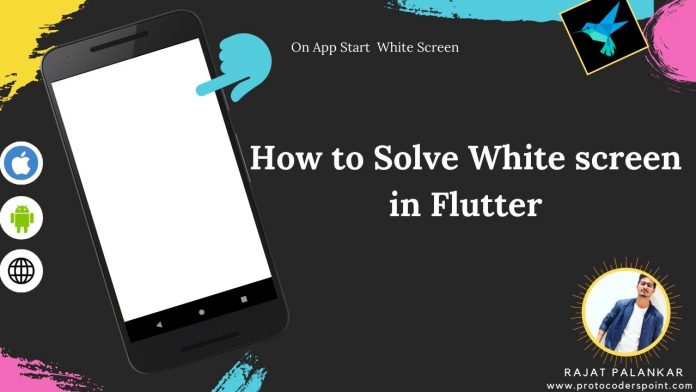 flutter white splash screen change design