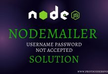 NodeMailer Username PAssword Not Accepted Solution