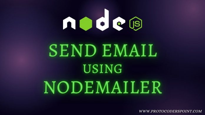 Send Email using NodeMailer