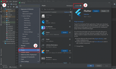 How to uninstall flutter from android studio