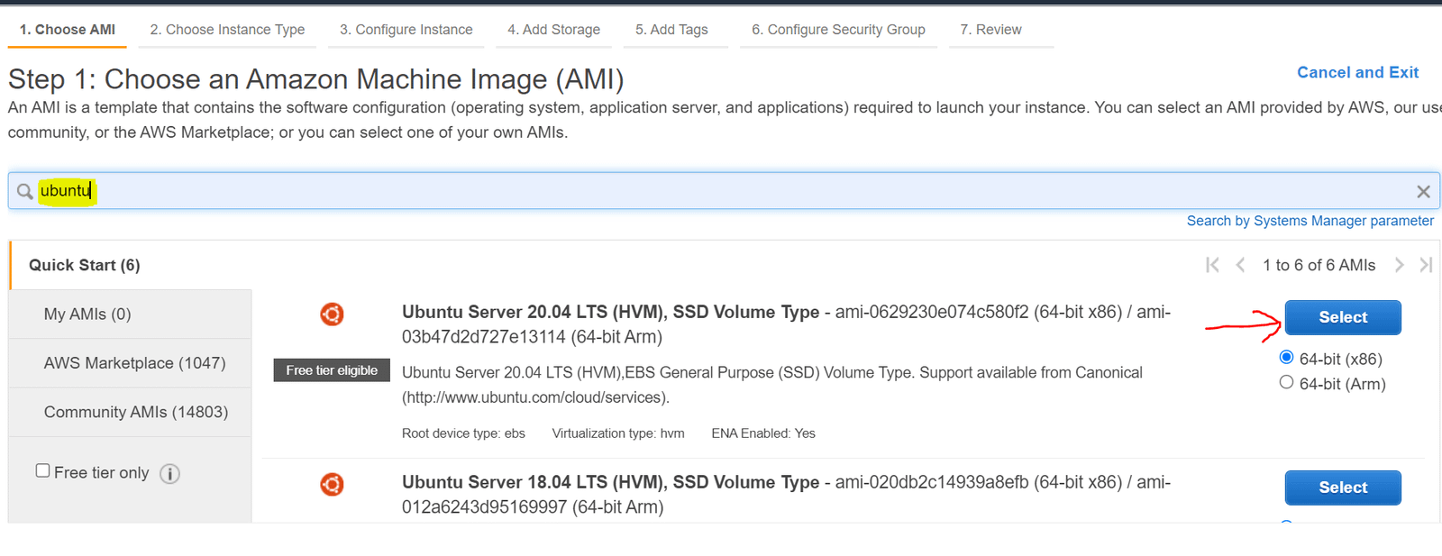 How to create aws server instance - amazon ec2