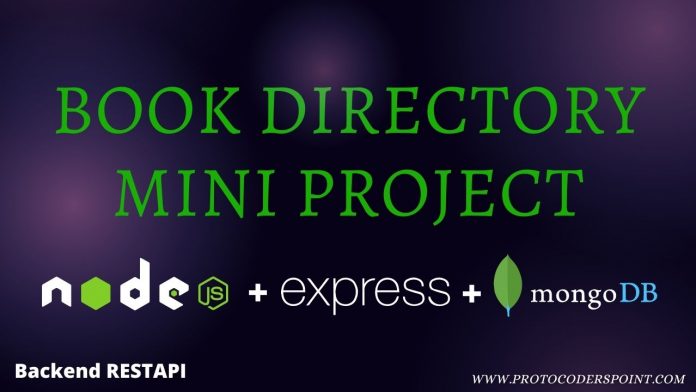 Nodejs Book Directory mini project