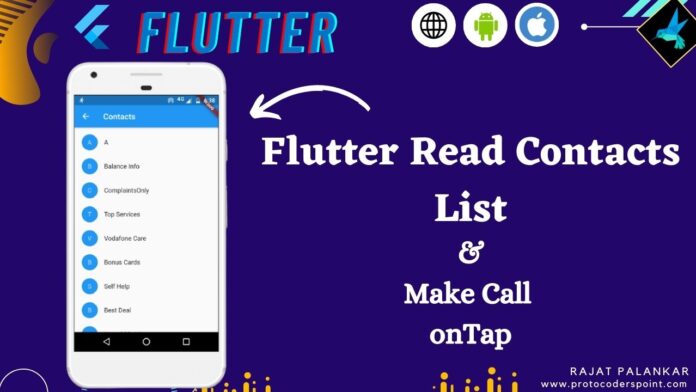 Flutter Read Contacts List