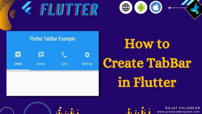 Flutter create tabbar with example code
