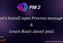 basic about node js pm2 process management