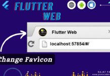 flutter web app change favicon logo