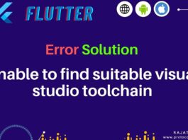 Unable to find suitable visual studio toolchain