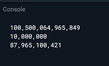 dart digit grouping