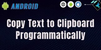Android Copy Text to Clipboard Programmatically