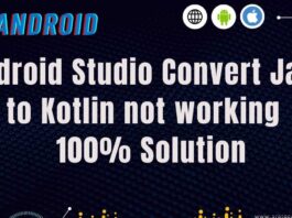 Android Studio Convert Java to Kotlin not working