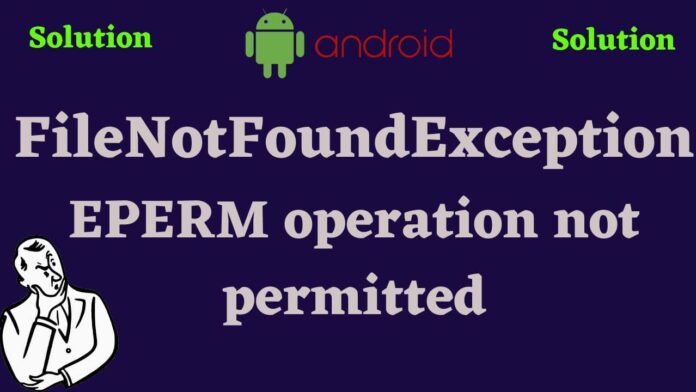 eperm operation not permitted