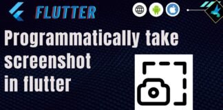 Programmatically take screenshot in flutter