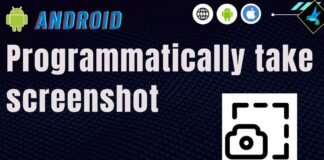 Programmatically take screenshot