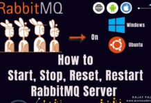 restart rabbitmq server