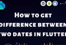 get difference between two data in flutter