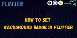 how to set background image in flutter