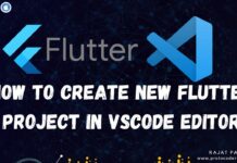 How to Create new Flutter Project in VSCODE EDITOR