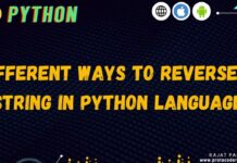 how to reverse a string in python