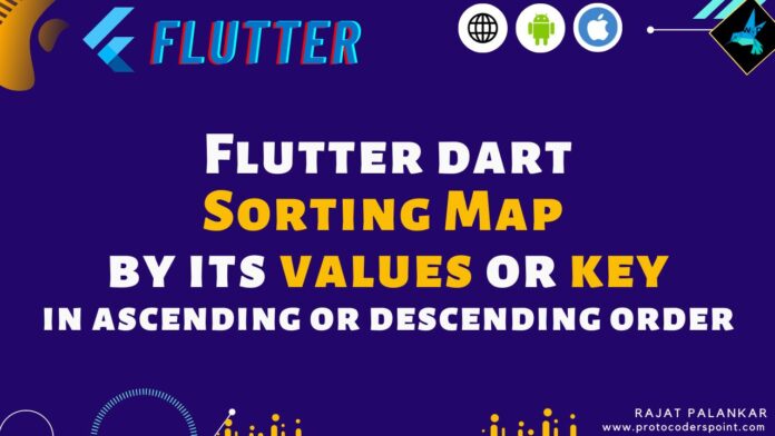 Flutter map sort by key or values