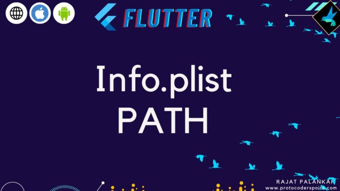 info.plist path in flutter project