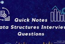 Data Structures Interview Questions - quick notes revision