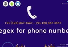 regex for phone number.
