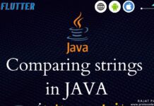Comparing strings in JAVA
