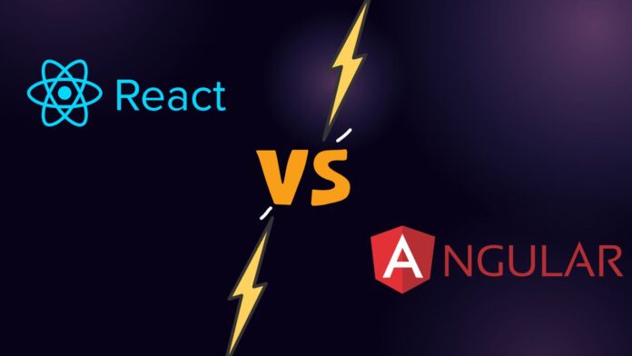 difference between react and angular