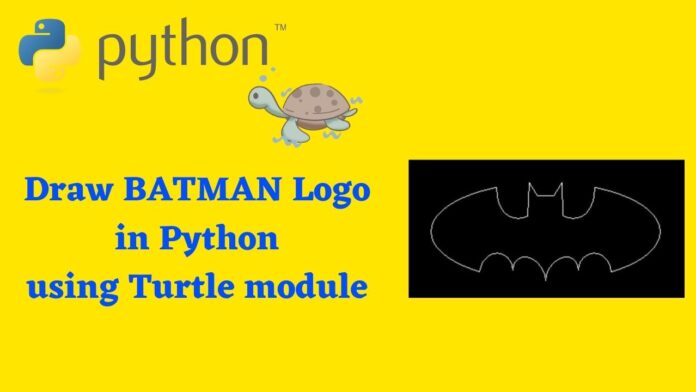 Draw BATMAN Logo in Python using Turtle module