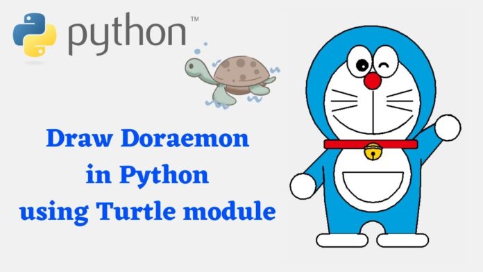 Draw Doraemon in Python using Turtle module