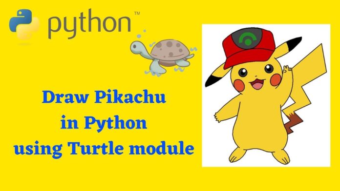 Draw Pikachu in Python using Turtle module