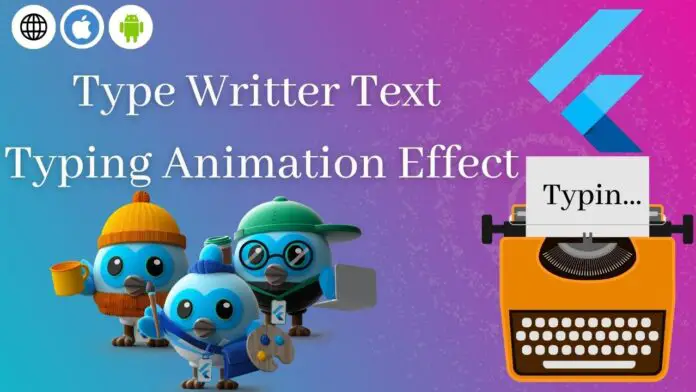 Type Writter Text Typing Animation Effect