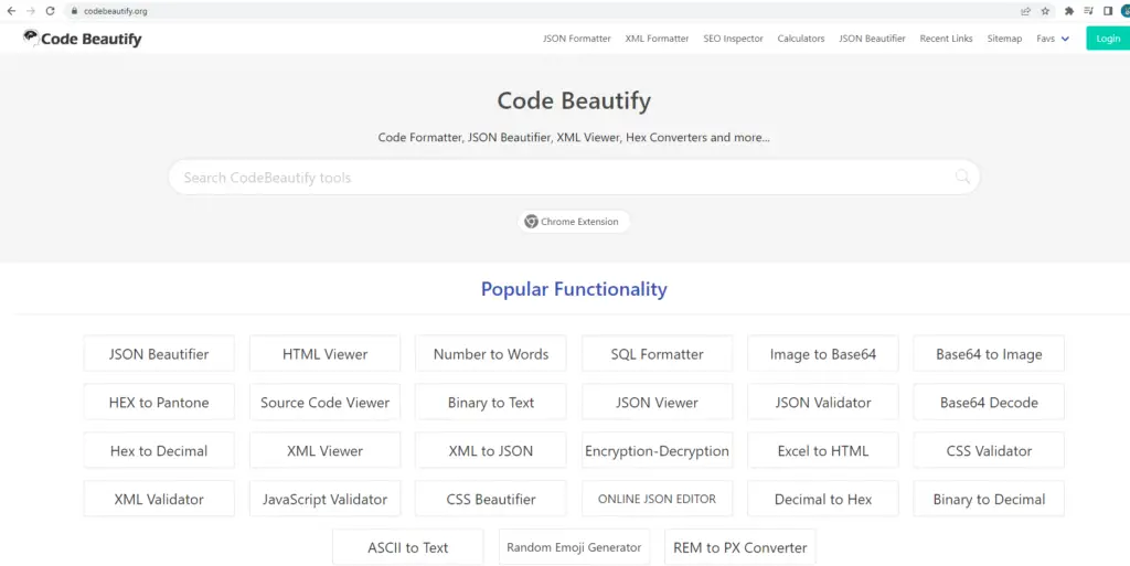 code beautify