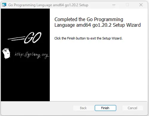 install go language in windows