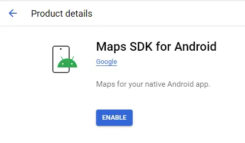 google maps sdk for android