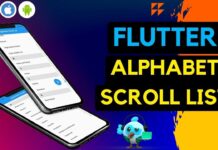 Flutter Alphabetical Scroll List