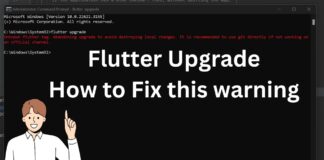Unknown flutter tag - flutter upgrade