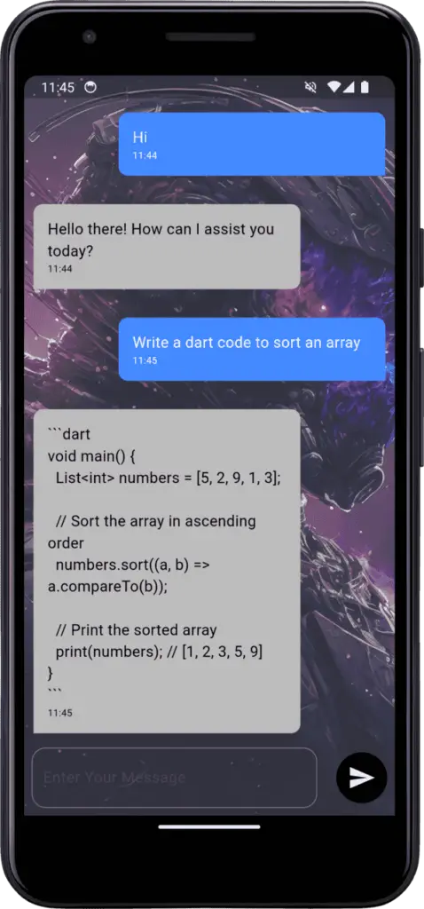 flutter Ai ChatBot using Google Gemini AI