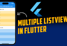 multiple listview in flutter