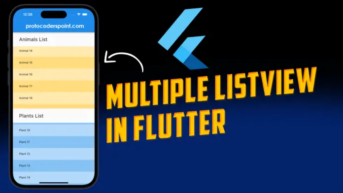 multiple listview in flutter