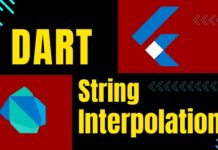 dart string interpolation