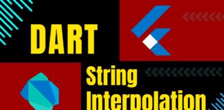 dart string interpolation